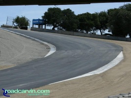 Laguna Seca - A Look Back - Corkscrew Top Now: Current view looking towards the top of the famous Corkscrew at Mazda Laguna Seca Raceway.
